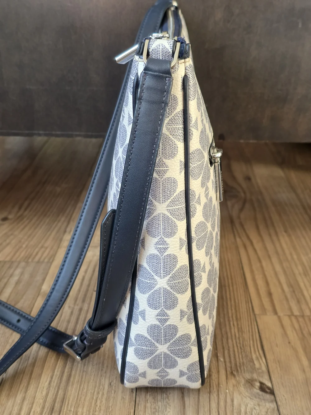 kate spade New York Spade Flower Large Swingpack Crossbody in Navy Multi